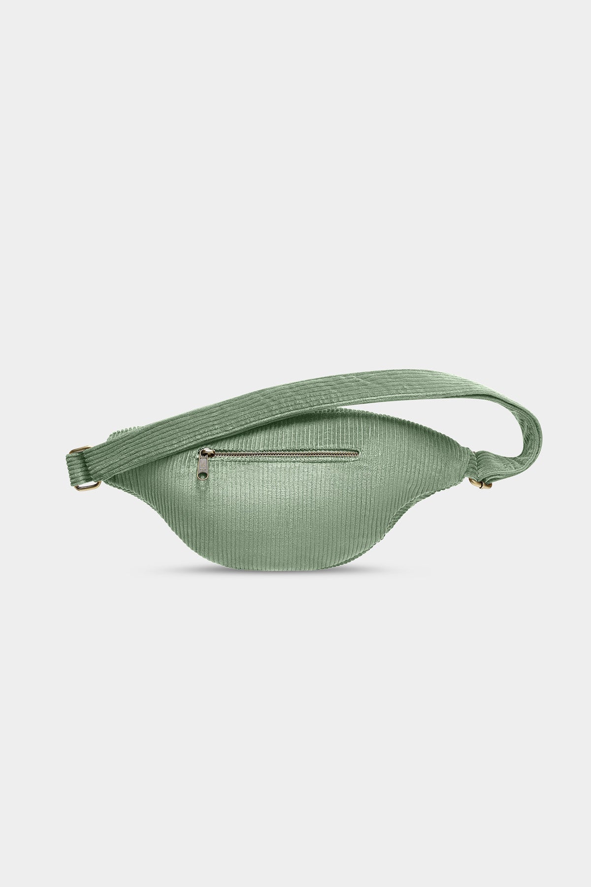 L Sasha fanny pack in mint green corduroy