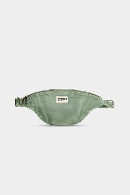 L Sasha fanny pack in mint green corduroy