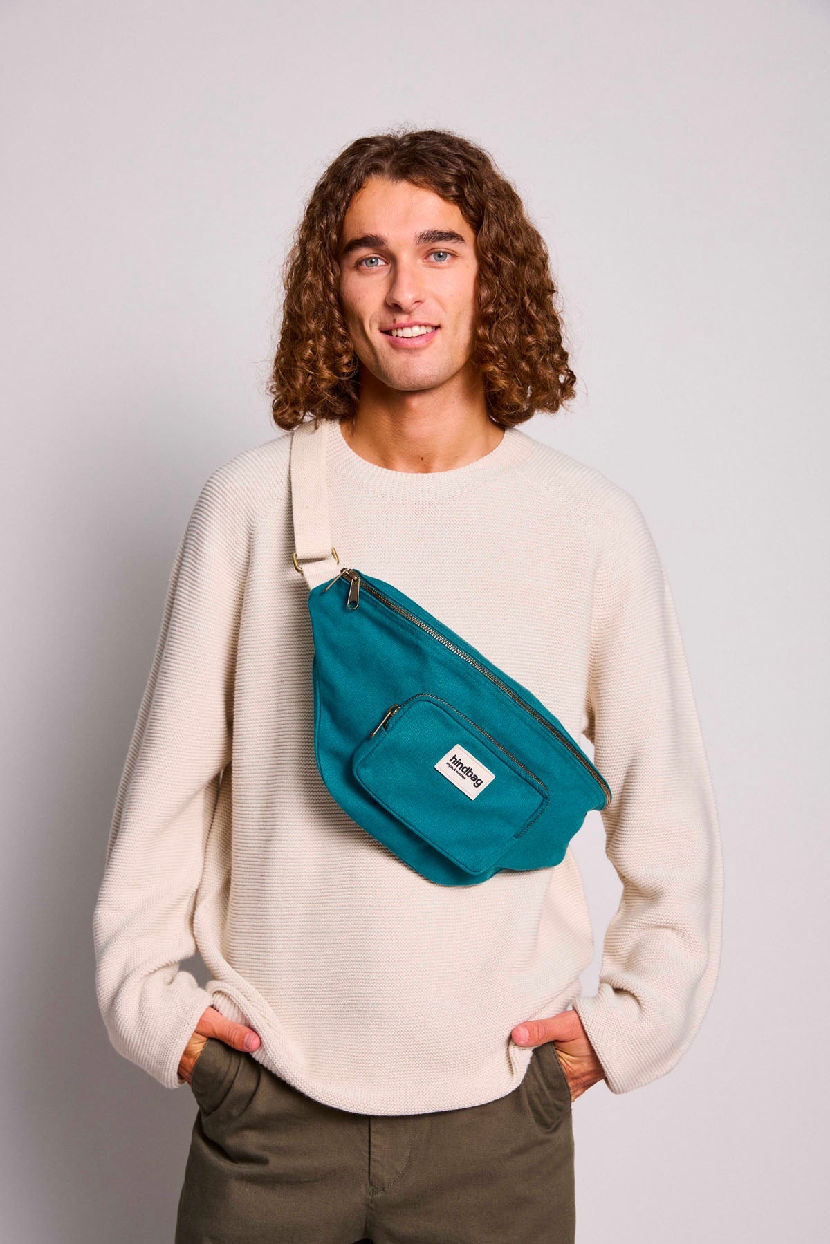 XL Sofia Peacock Blue Fanny Pack