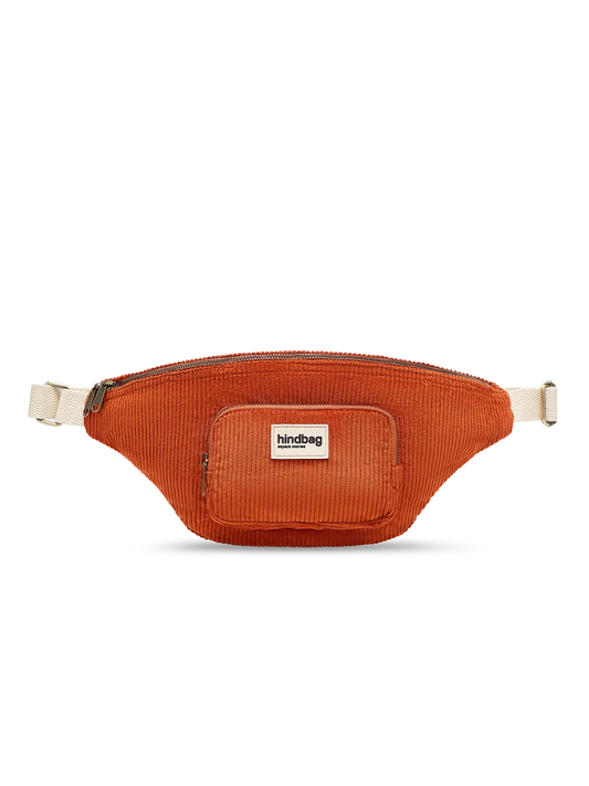 XL Sofia Fanny Pack in brick corduroy