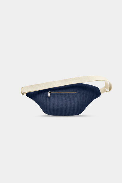 XL Sofia Fanny Pack in navy corduroy