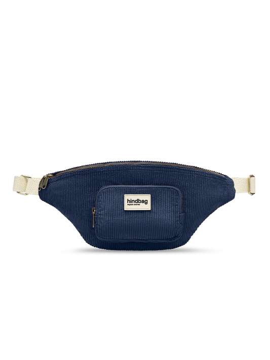 XL Sofia Fanny Pack in navy corduroy