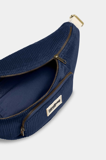 XL Sofia Fanny Pack in navy corduroy