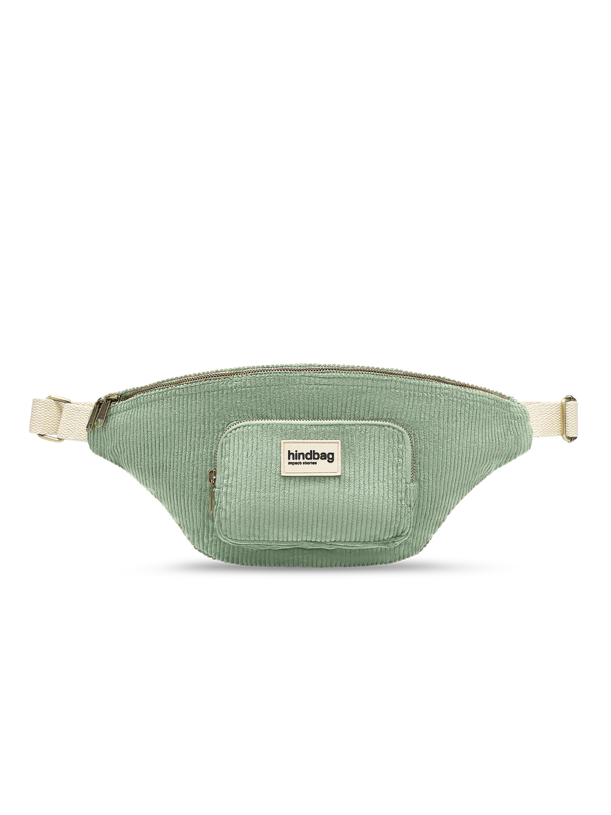 XL Sofia Fanny Pack in mint green corduroy