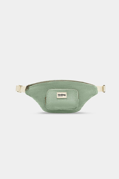 XL Sofia Fanny Pack in mint green corduroy