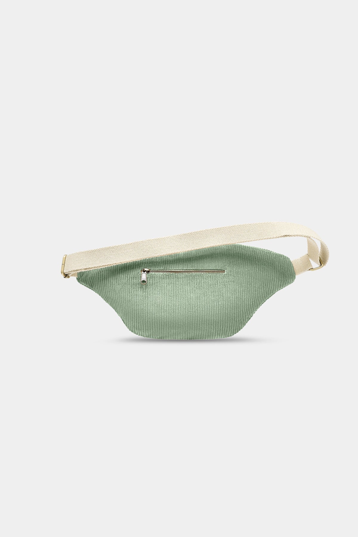 XL Sofia Fanny Pack in mint green corduroy