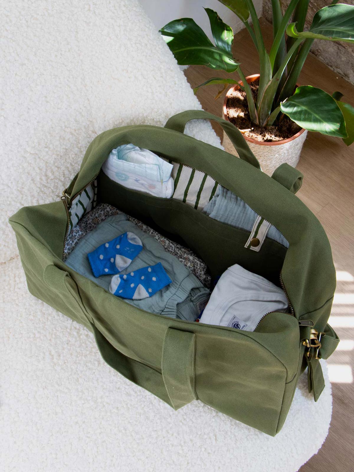 Changing bag Basile Olive