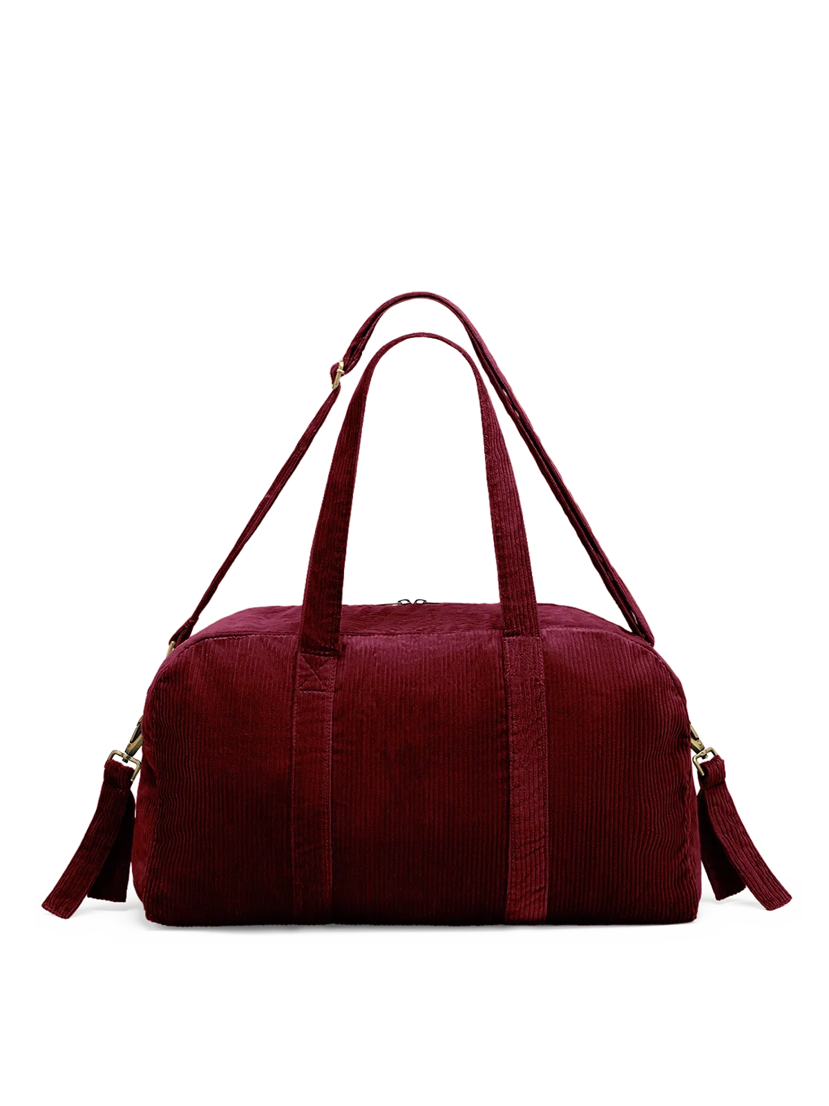 Basile burgundy corduroy Changing bag