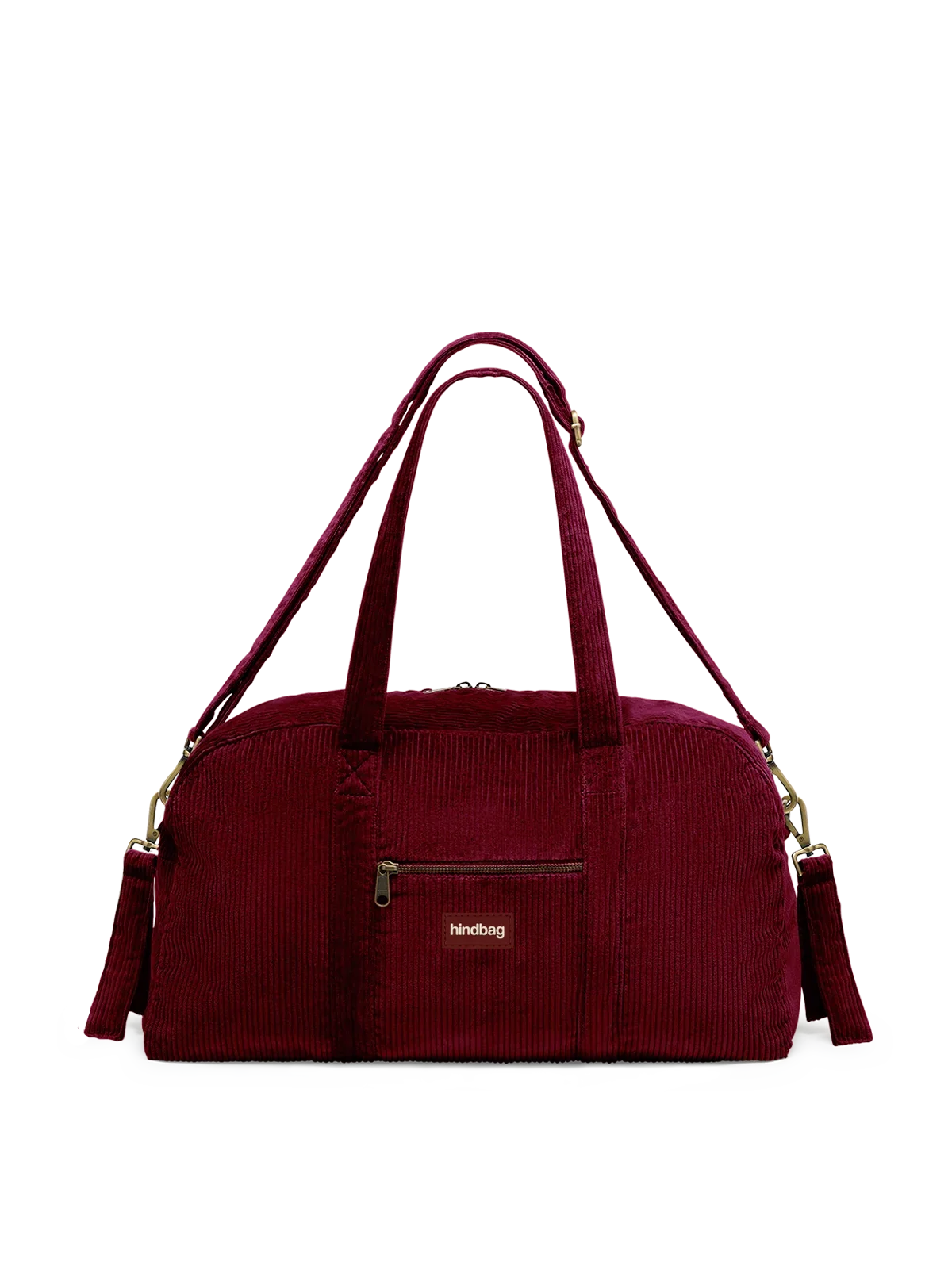 Basile burgundy corduroy Changing bag