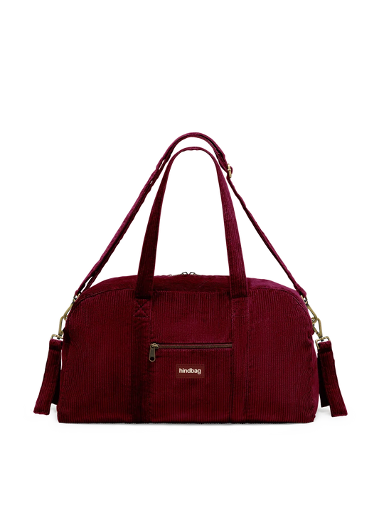 Basile burgundy corduroy Changing bag