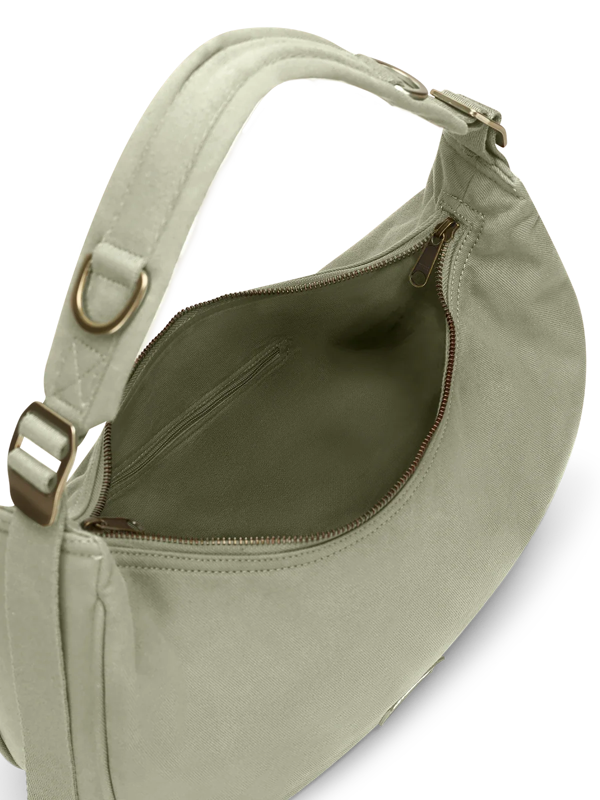 Hobo bag Bianca green clay