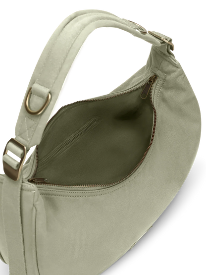 Hobo bag Bianca green clay