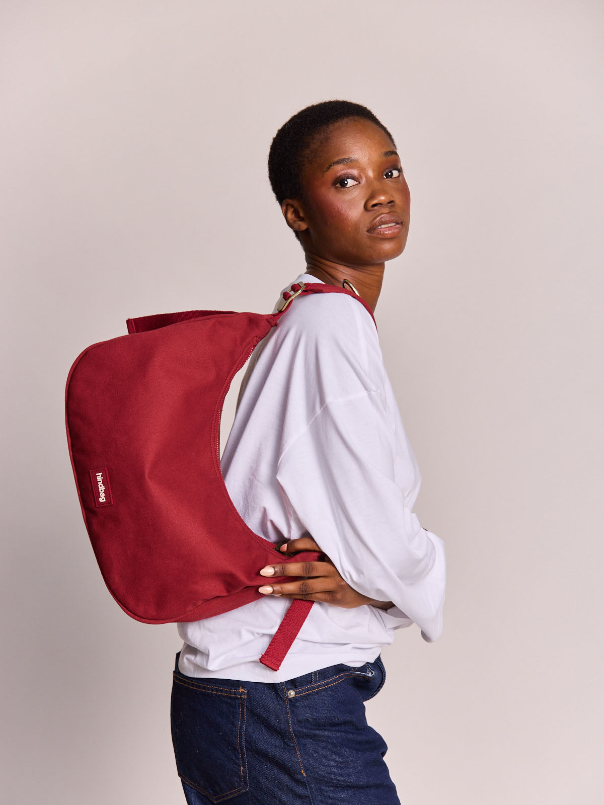 Hobo bag Bianca burgundy