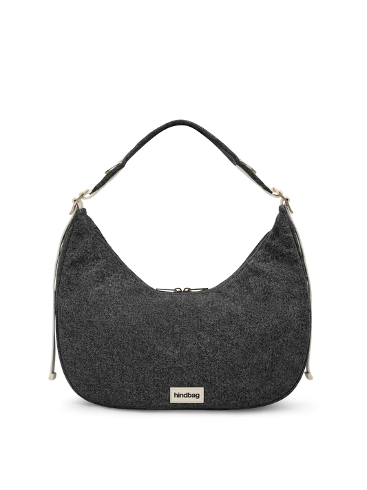 Hobo bag Bianca dark grey denim