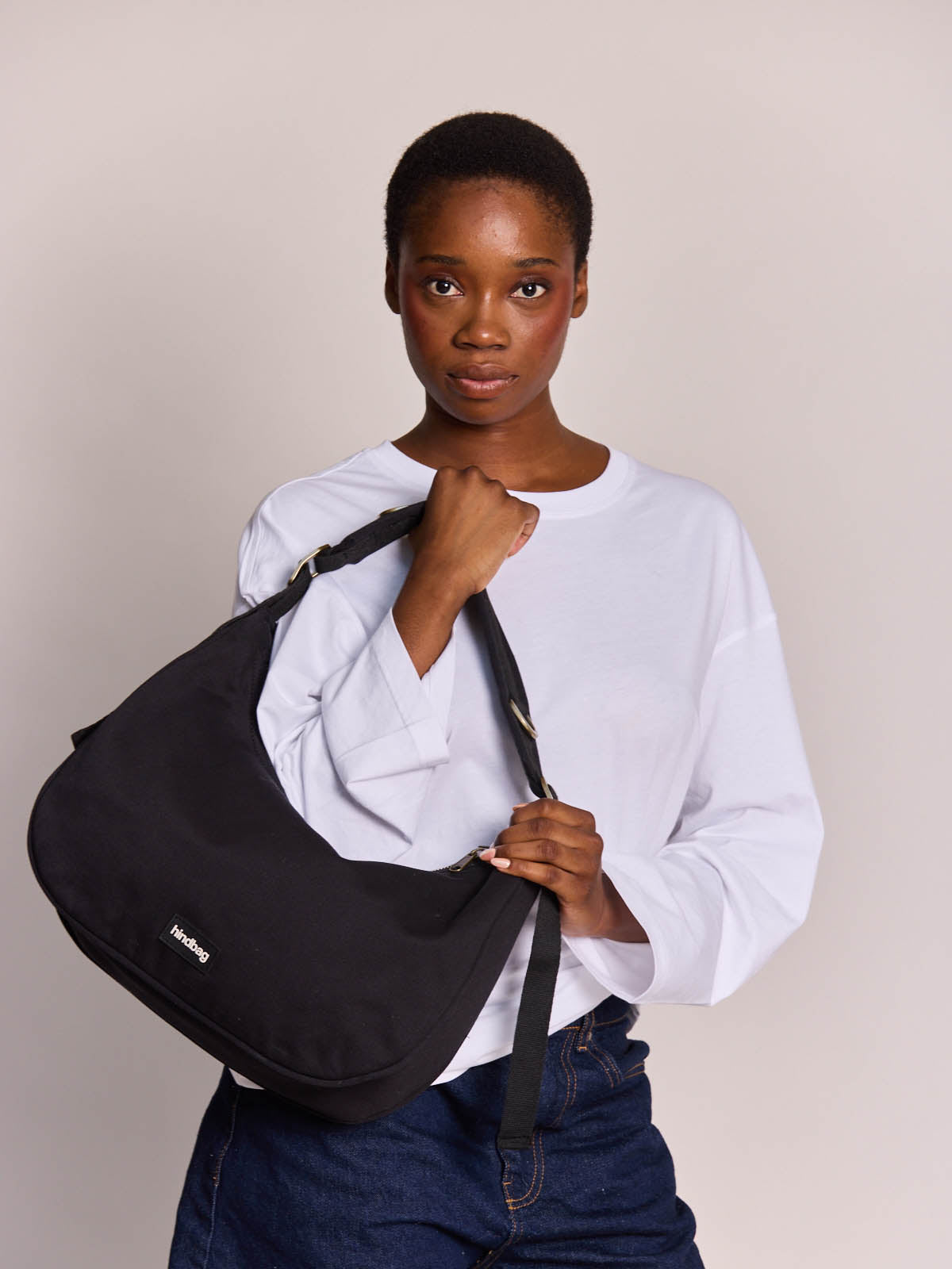 Hobo bag Bianca black