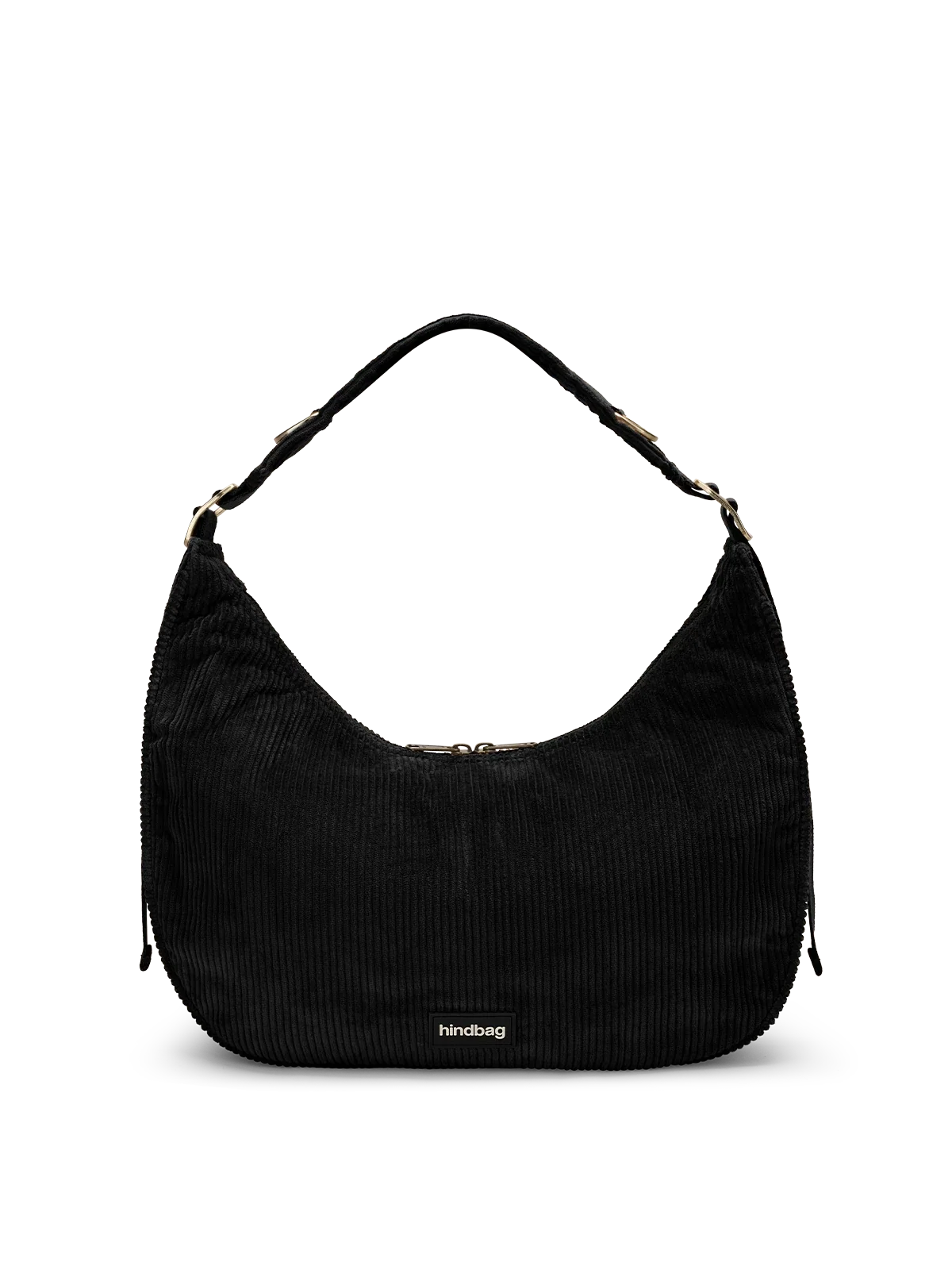 Hobo bag Bianca black corduroy