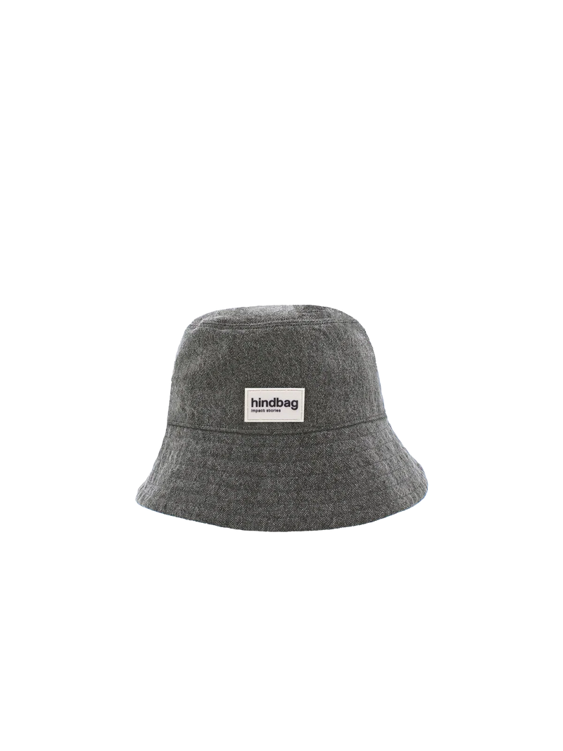 Gray Denim Bucket Hat