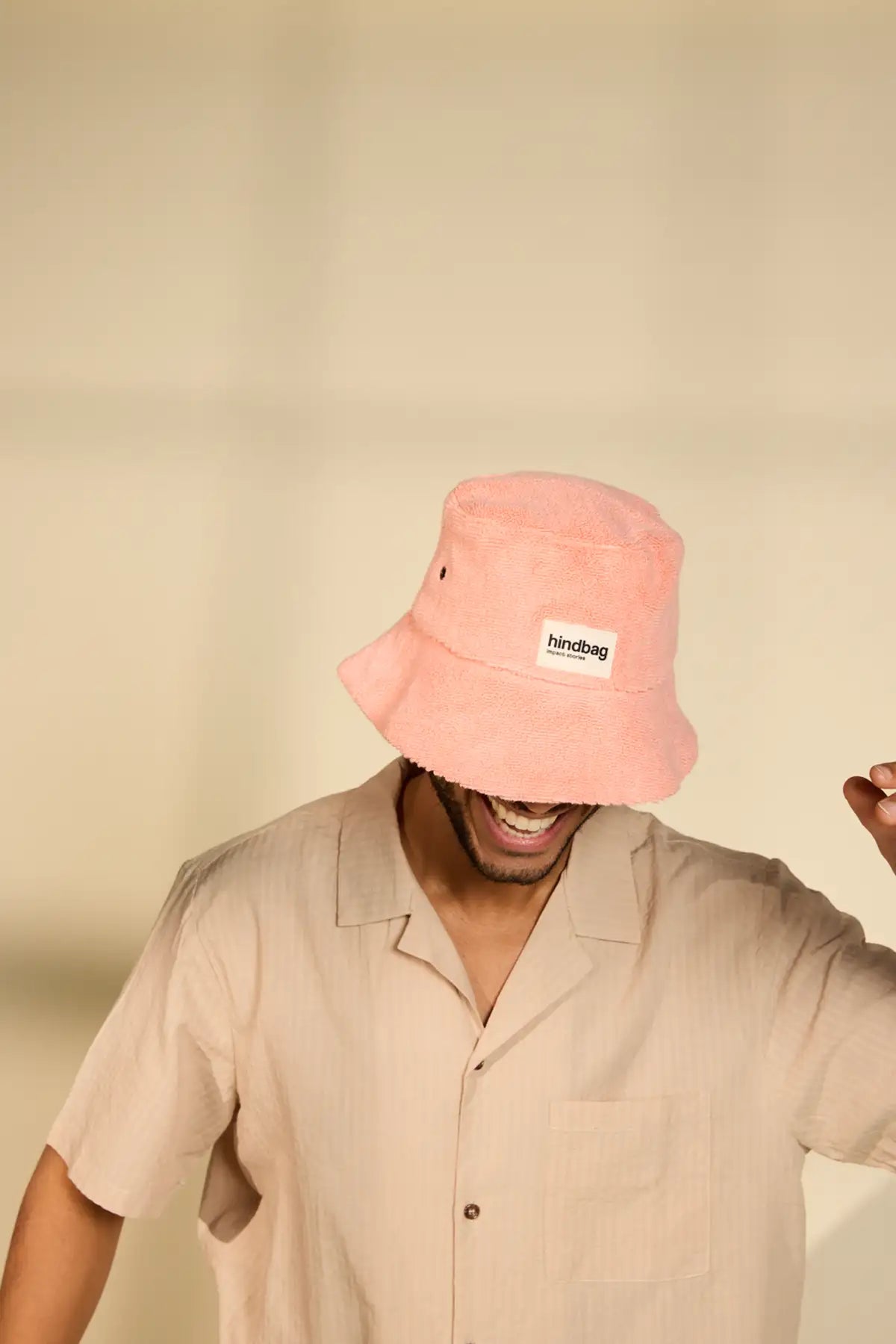 Coral pink Terry bob