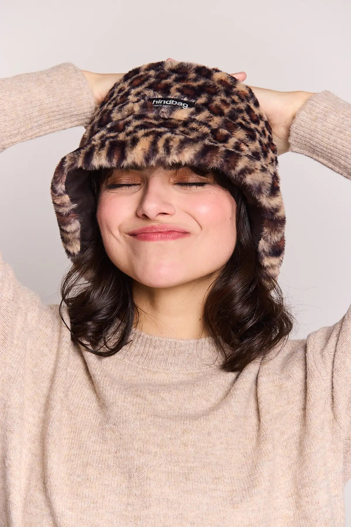 Leopard faux fur Bob