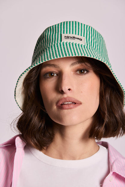Bob the Bucket Hat Green Stripes