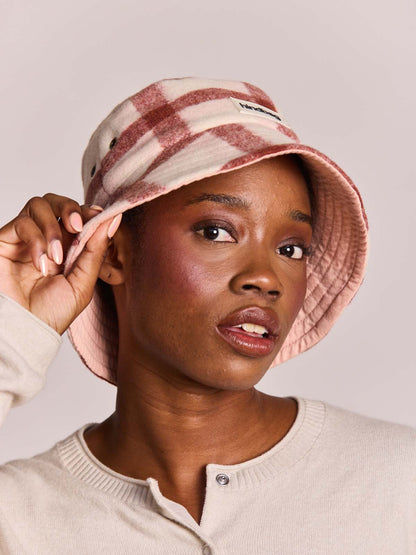Bob the Bucket Hat pink tartan
