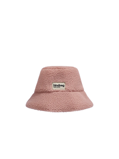 Teddy Bucket Hat in Powder Pink
