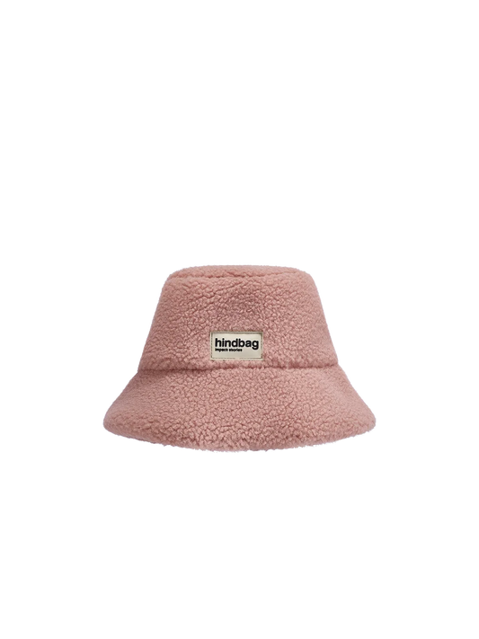 Teddy Bucket Hat in Powder Pink