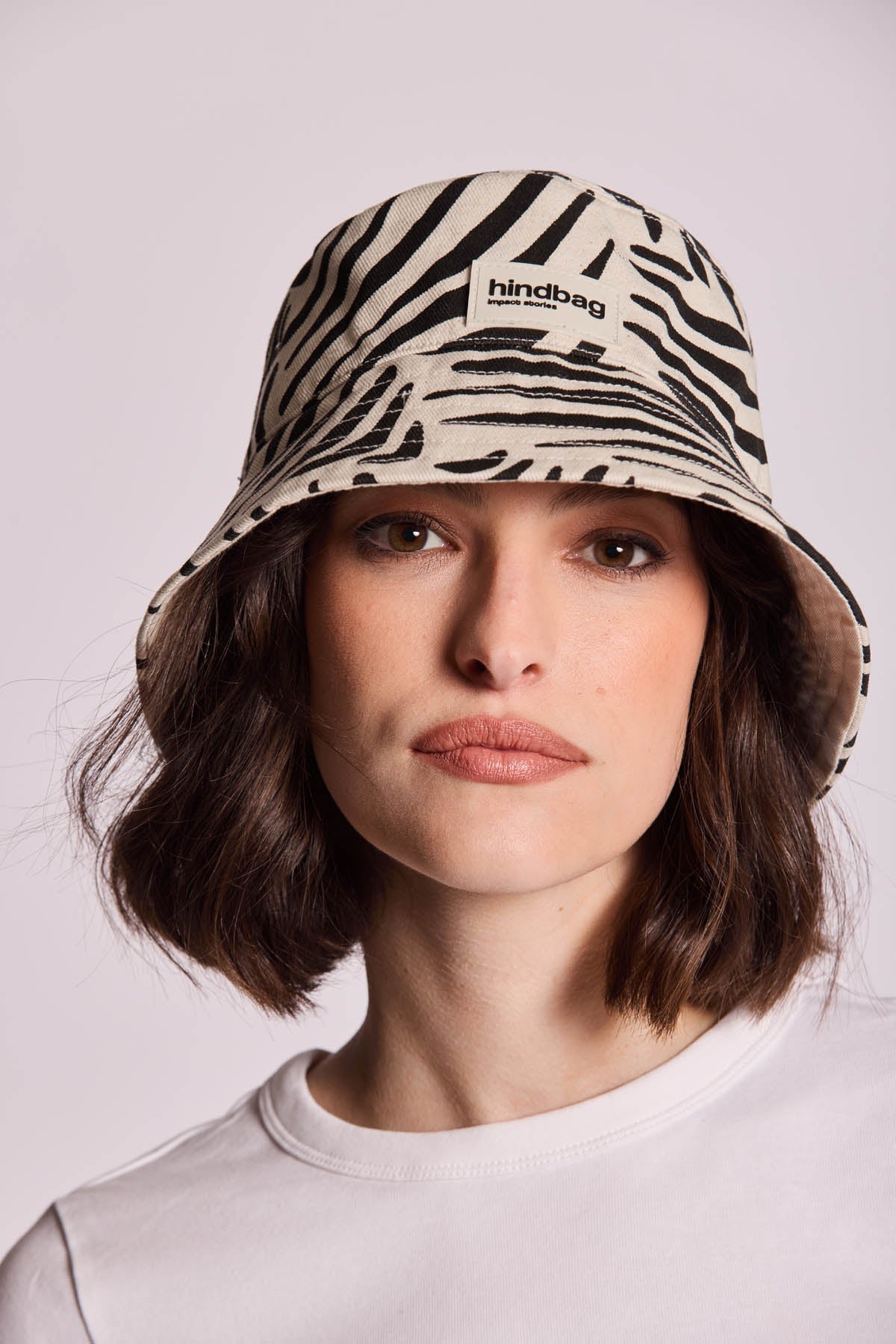 Bob the Bucket Hat Ecru Zebra