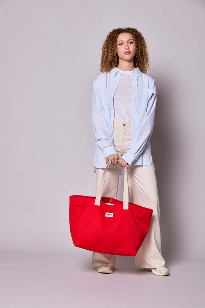 Claude Carmine Love Tote Bag