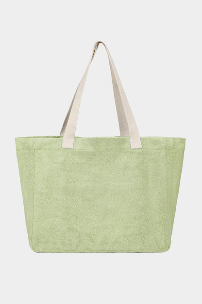 Almond green Claude Terry tote bag