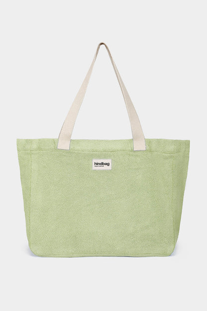 Almond green Claude Terry tote bag