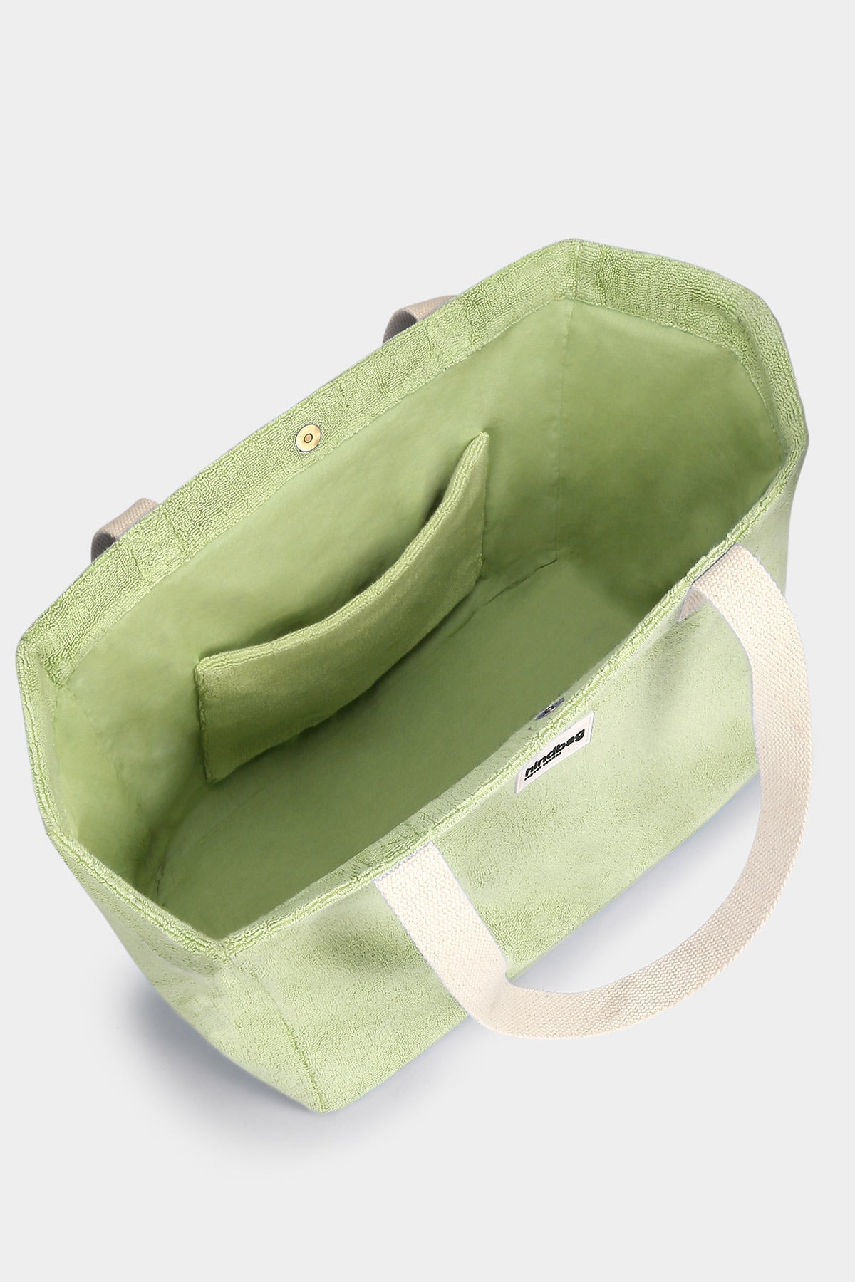 Almond green Claude Terry tote bag