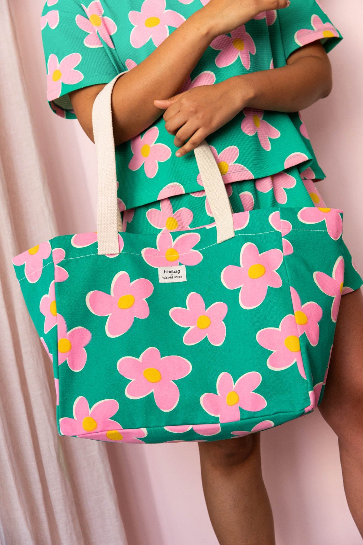 Claude Big Flowers Tote Bag - Hindbag x WAJ