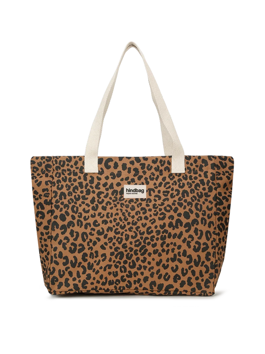 Tote bag Claude Cinnamon Leopard