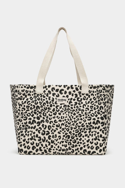 Claude Leopard off-white tote bag