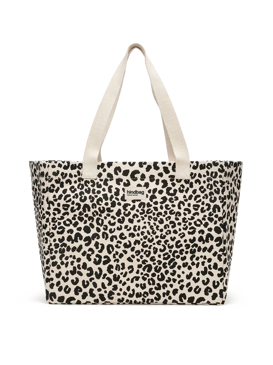 Claude Leopard off-white tote bag