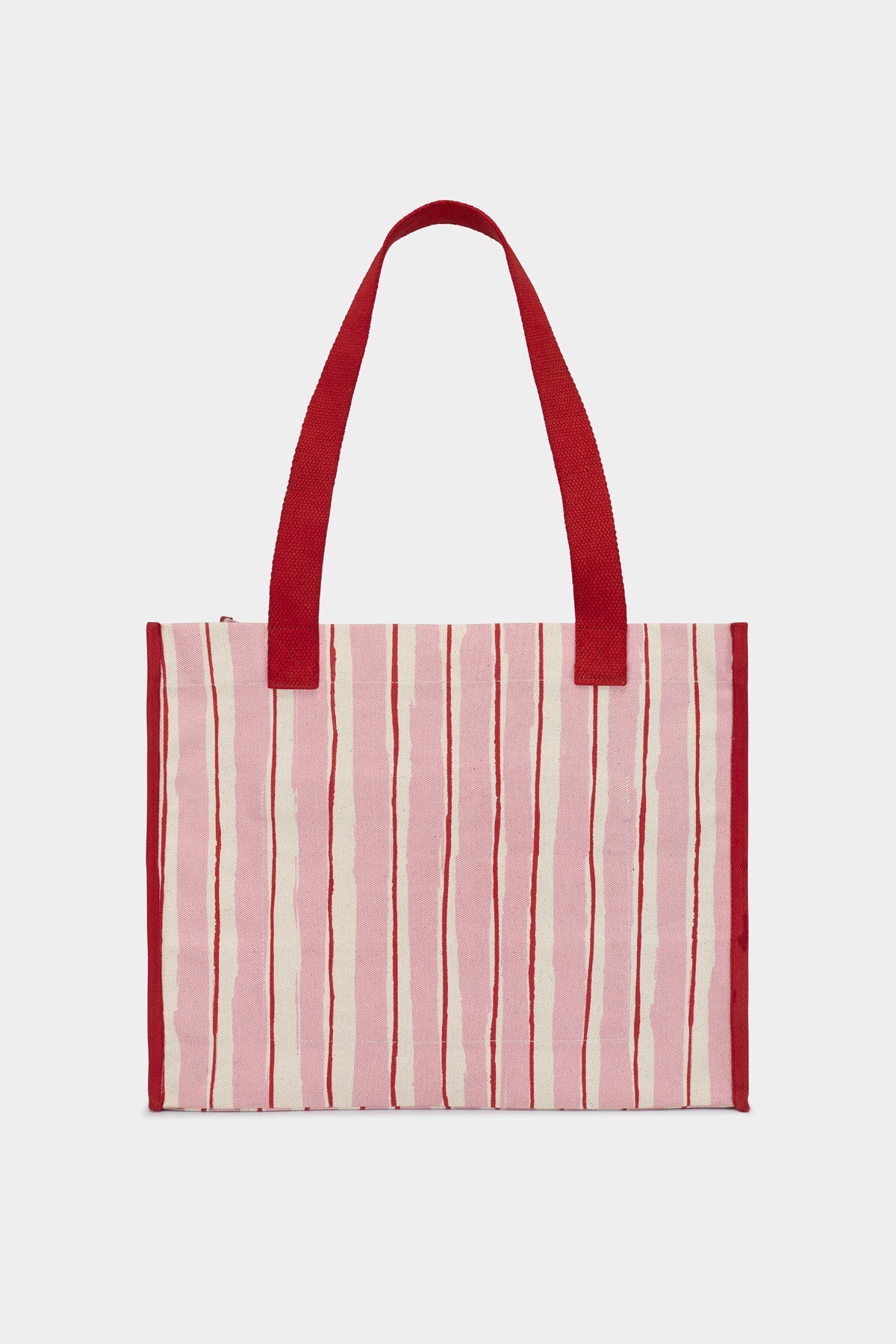 Claude Red and Pink Stripes Tote bag