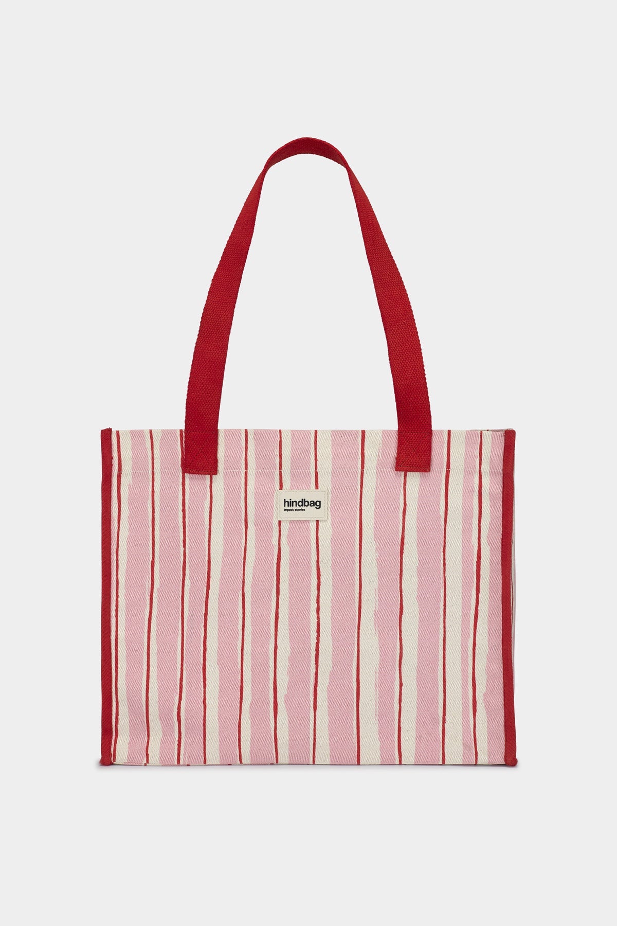 Claude Red and Pink Stripes Tote bag