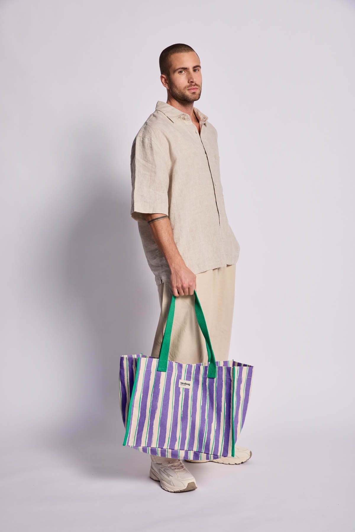 Claude Green and Parma Stripes Tote bag