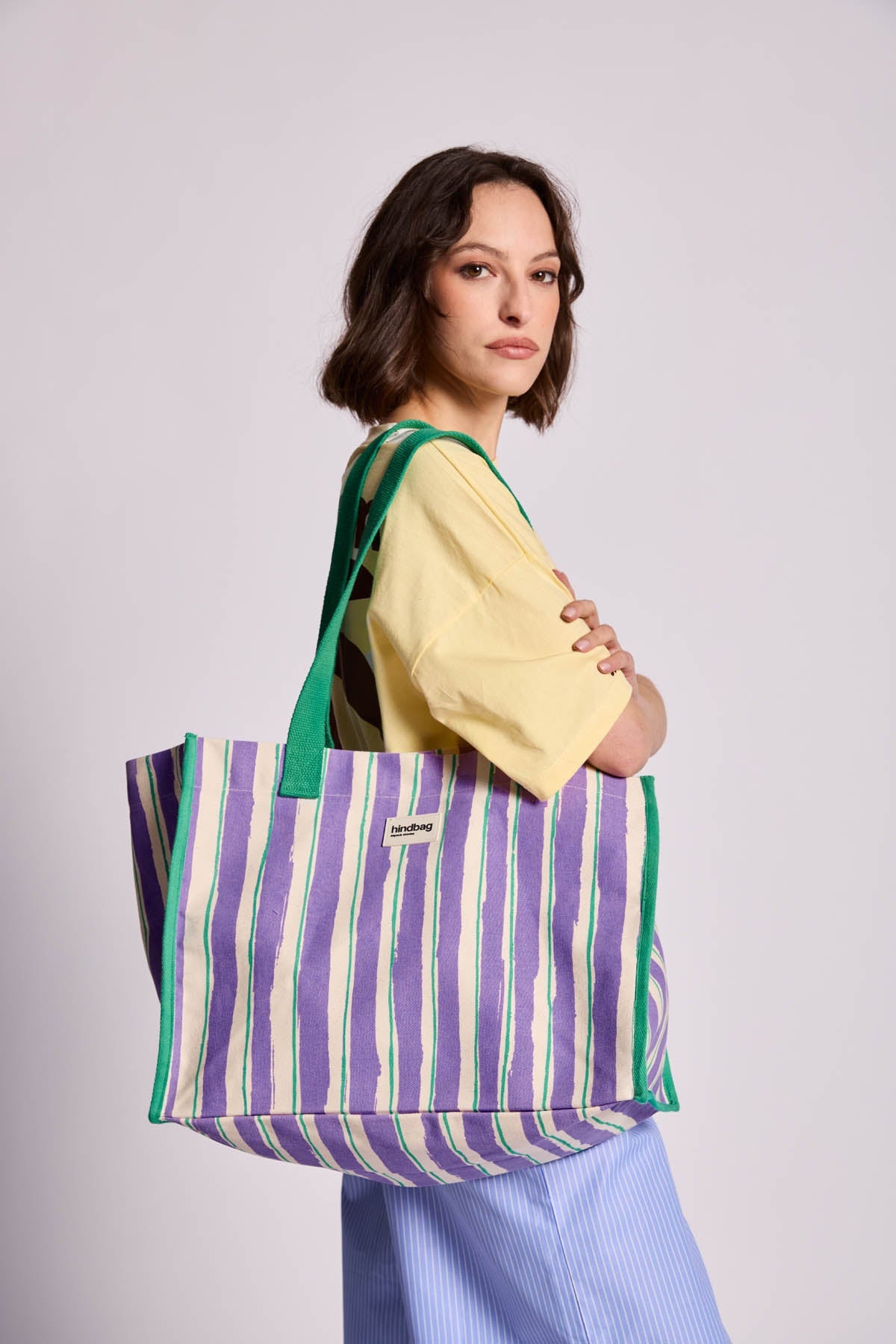 Claude Green and Parma Stripes Tote bag