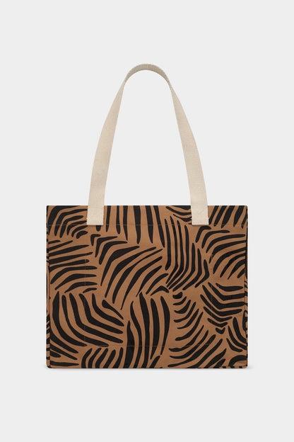 Claude Zebra Cinnamon Tote Bag