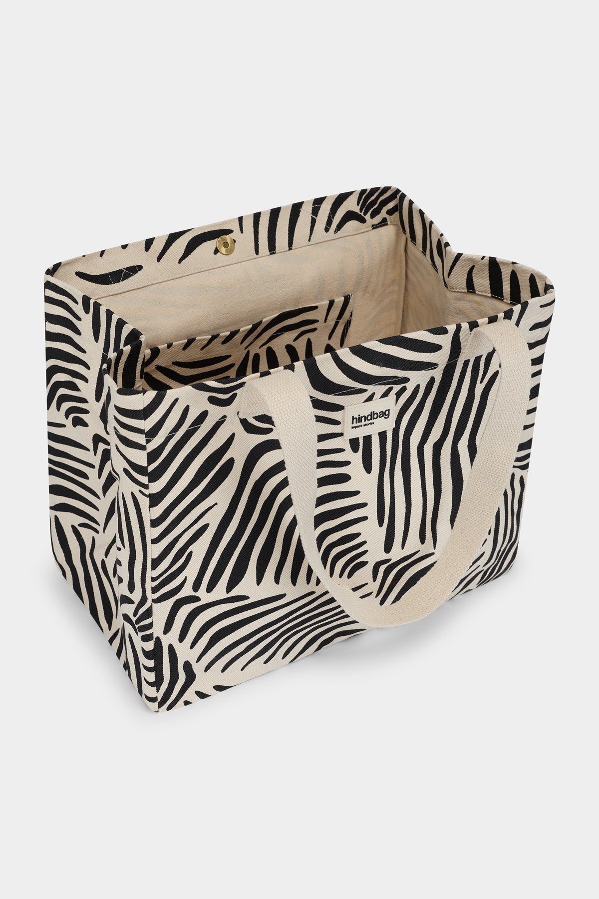 Claude Zebra Ecru Tote Bag