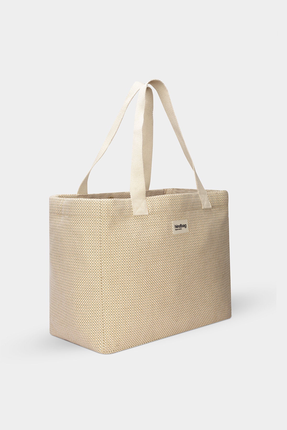 Claude nude woven tote bag