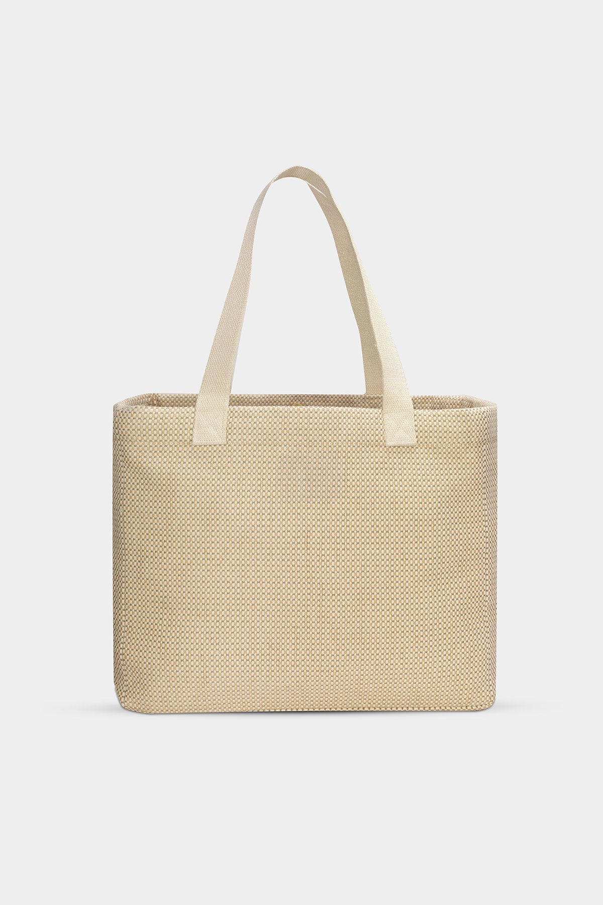 Claude nude woven tote bag