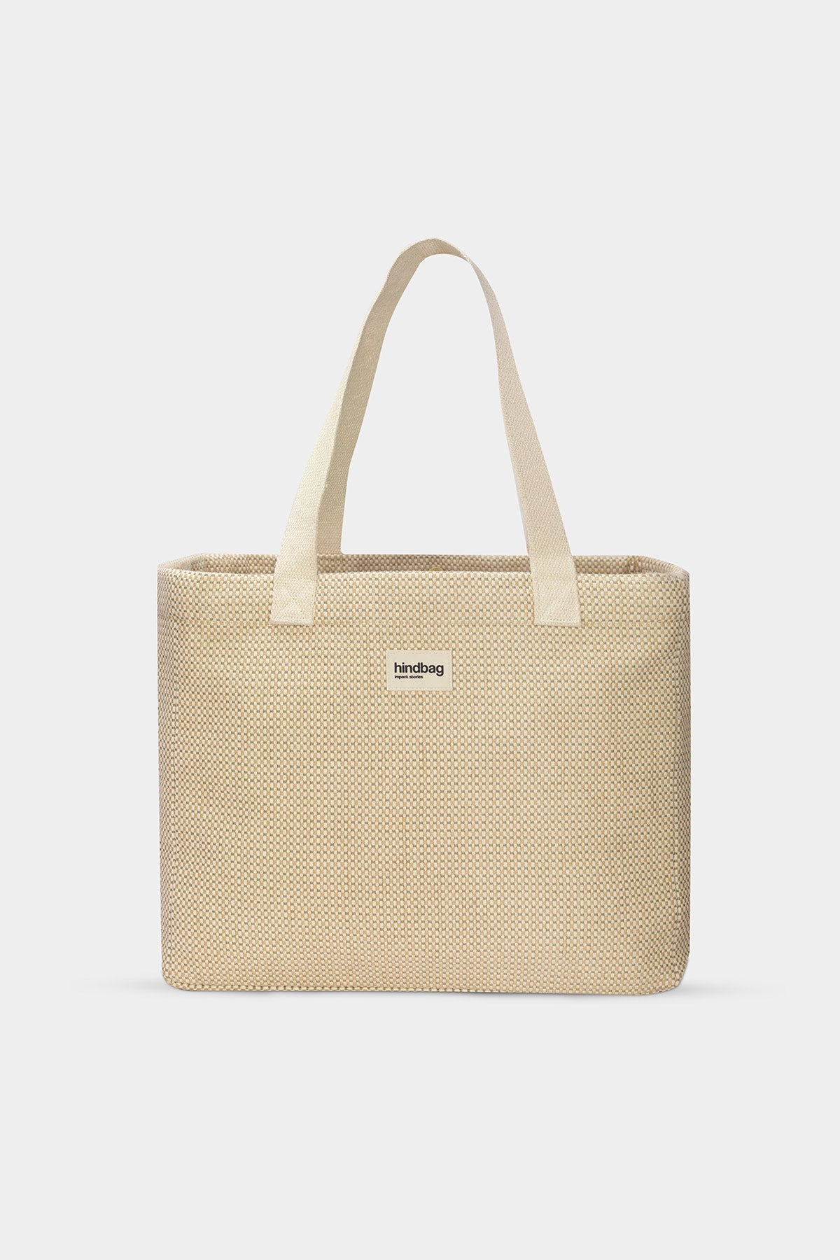 Claude nude woven tote bag