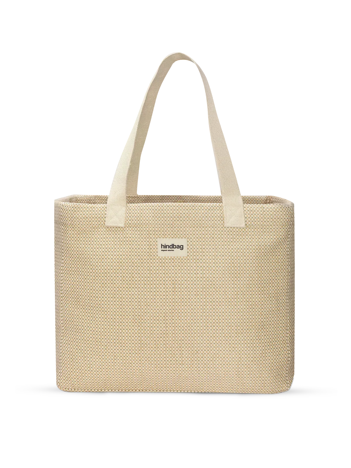 Claude nude woven tote bag