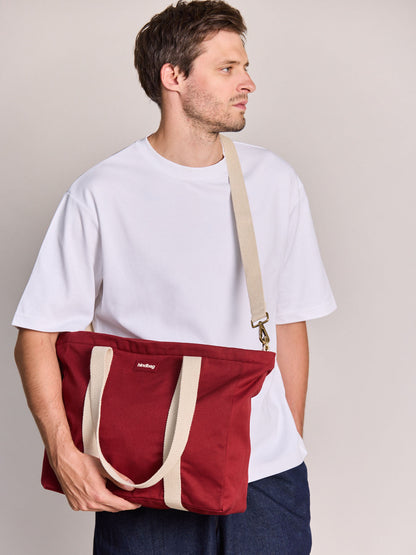 Shopper Cesar Bordeauxrot