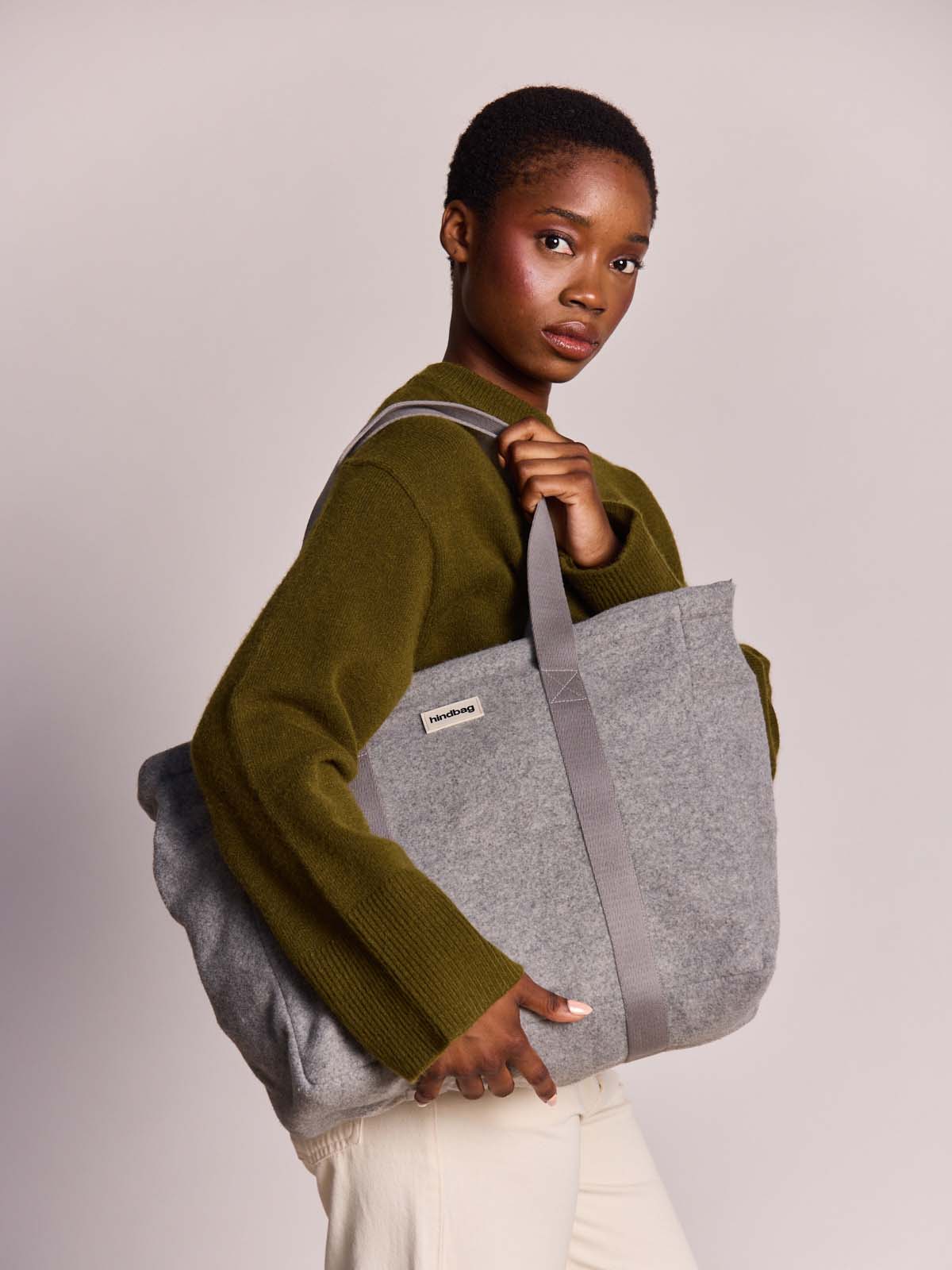 Shopper Cesar granite wool effect