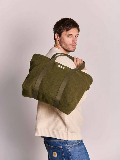Shopper Cesar khaki wool effect