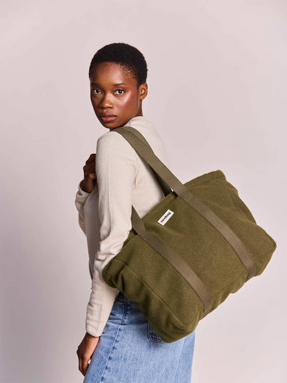 Shopper Cesar khaki wool effect